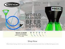 Tablet Screenshot of beerbongusa.com